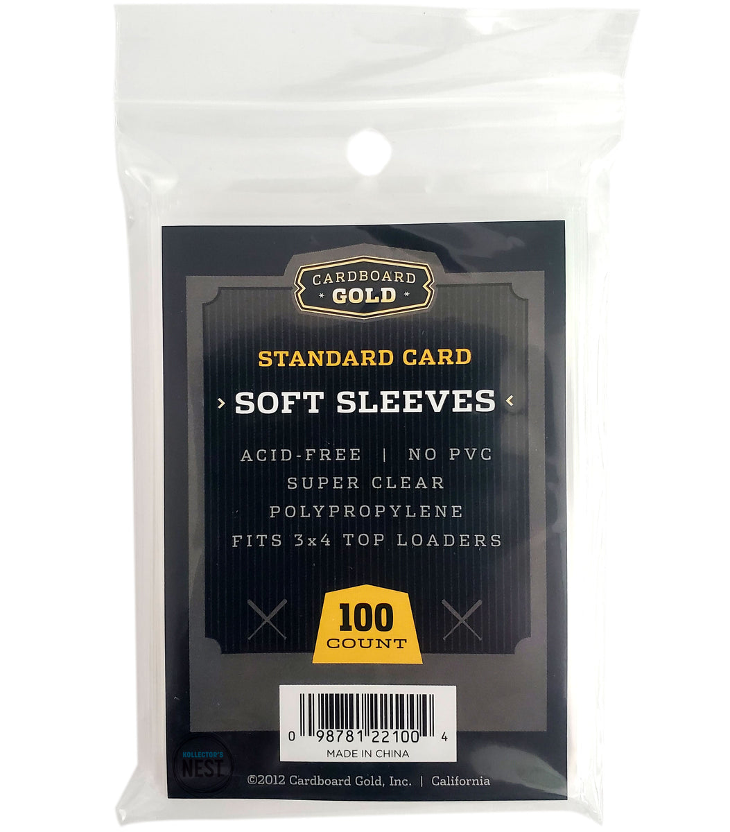 Cardboard Gold Soft Card Sleeves – Kollector's Nest