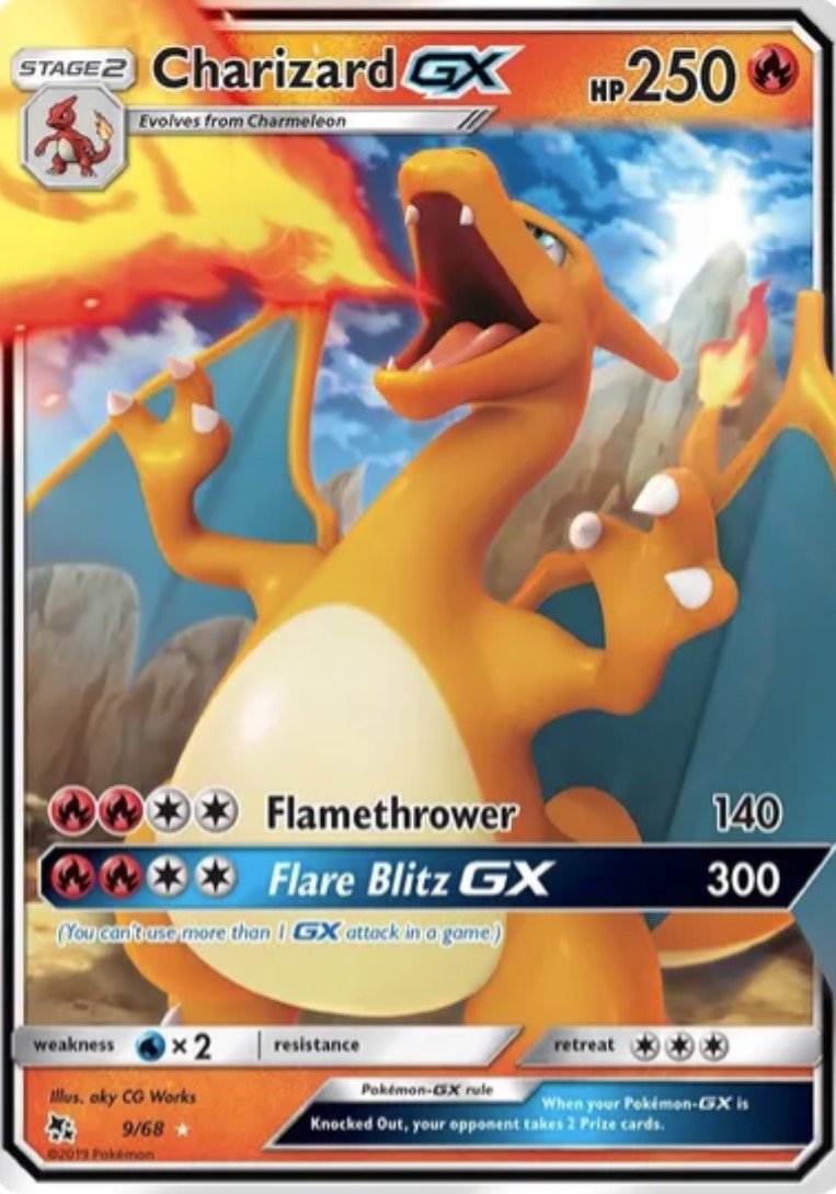 Hidden Fates - Charizard GX 9/68 – Kollector's Nest