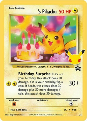 Celebrations– Birthday Pikachu