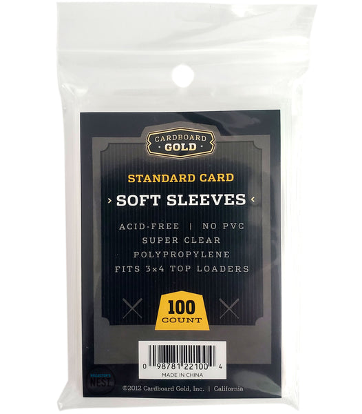 Cardboard Gold Soft Card Sleeves – Kollector's Nest