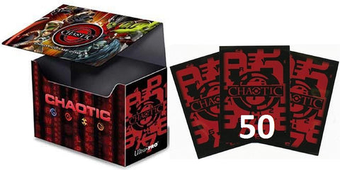 CHAOTIC Ultra Pro 50 Deck Protector Sleeves & Sideloading Deck Box