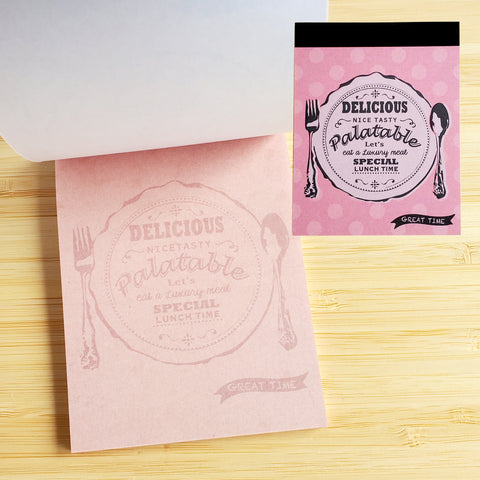 Delicious Notepad Delicious Plate Mini Notepad – Kollector's Nest