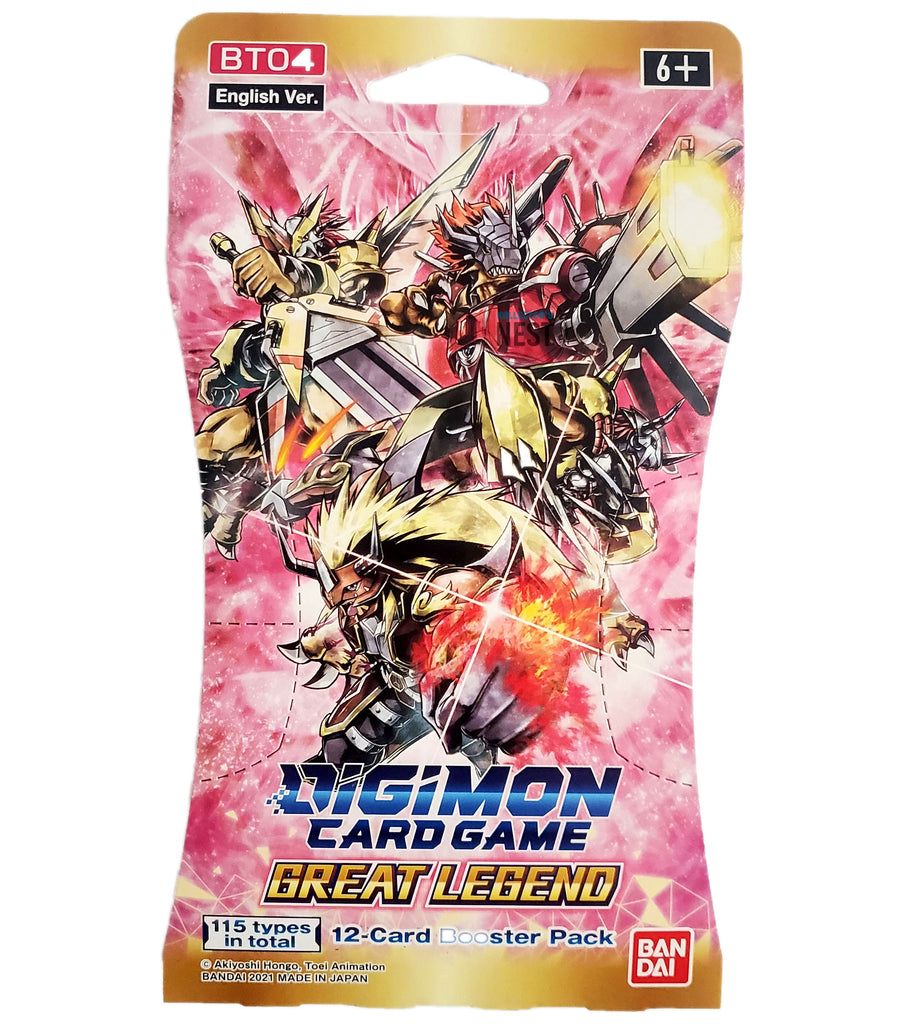 Digimon BT04 Great Legend Booster Pack Kollector's Nest Digimon BT04 Great Legend Booster Pack Kollector's Nest