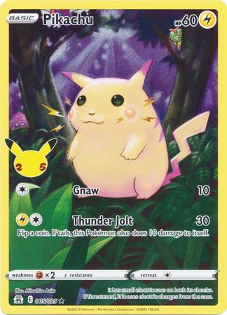 pikachu pokemon card value 2016 Celebrations- Pikachu 005/025 – Kollector's Nest