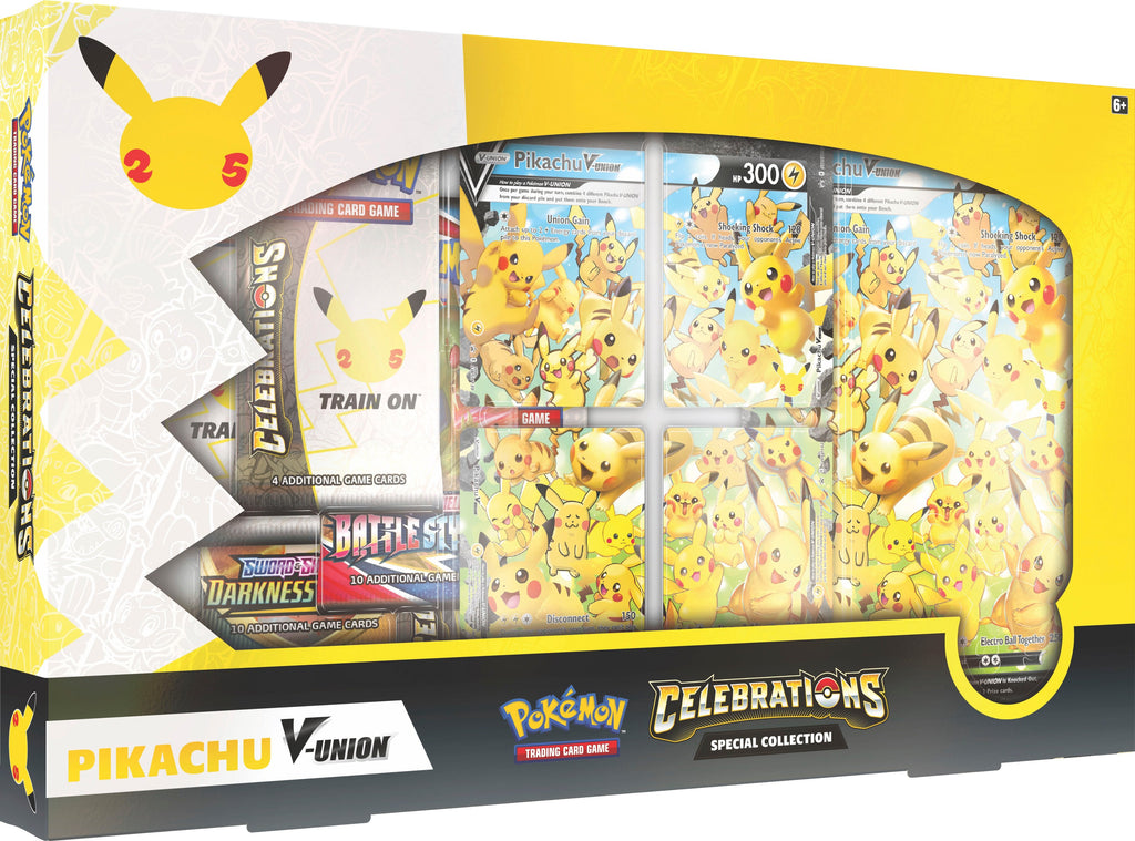 Pokmon 25th Anniversary Celebrations Pikachu V-Union Box Kollector's Nest Pokmon 25th Anniversary Celebrations Pikachu V-Union Box Kollector's Nest